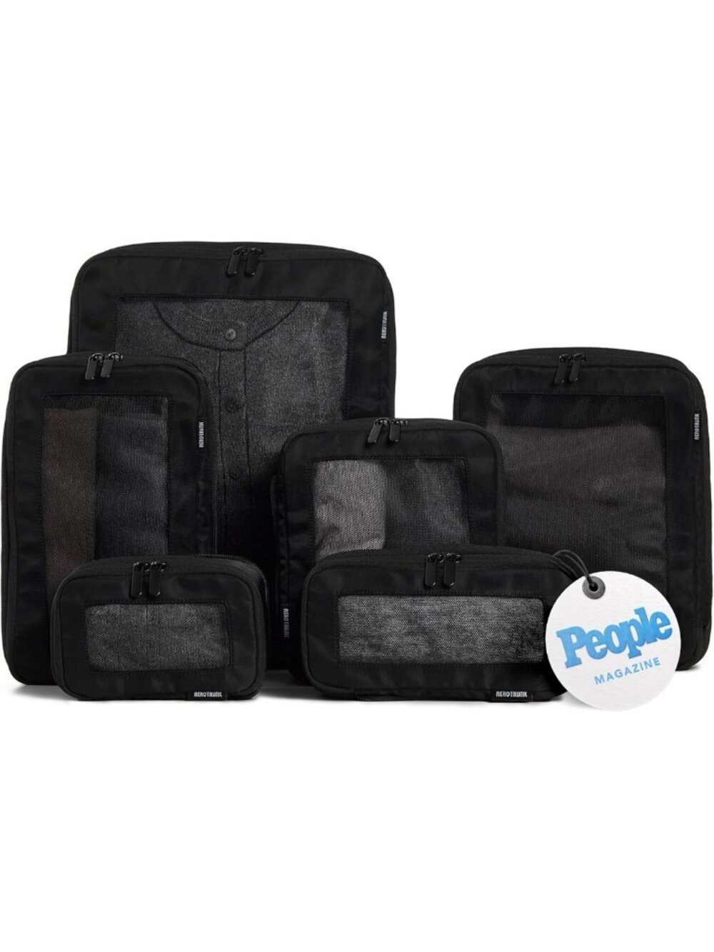 6-Pack Compression Packing Cubes for Travel - Lightweight, Space-Saving